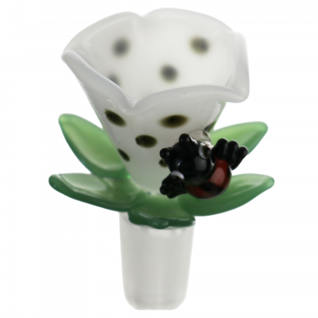 Flower Cone w/ Lady Bug- 14mm Down Under Wholesalers