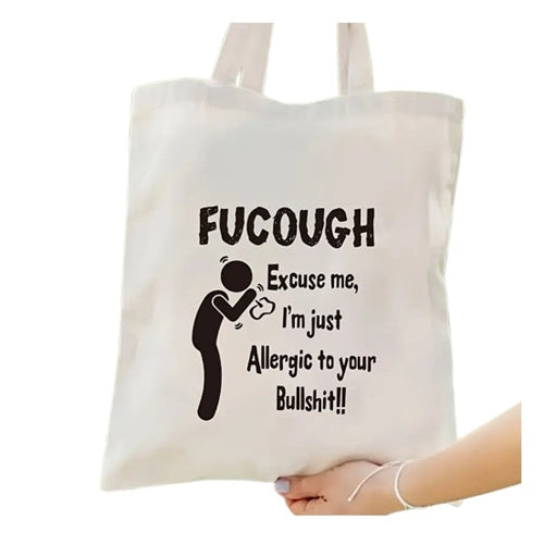 Fucough Tote Bag Temu