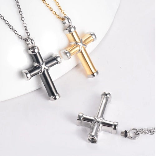 Cross Ash Keeper Necklace- Silver Temu