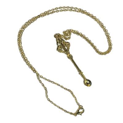 Ornate Spoon Brass Necklace High on Chapel