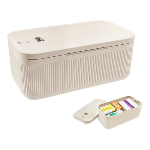 2L Combination Lockbox- Cream
