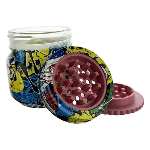 Grinder/Glass Jar Combo- 250ml Down Under Wholesalers