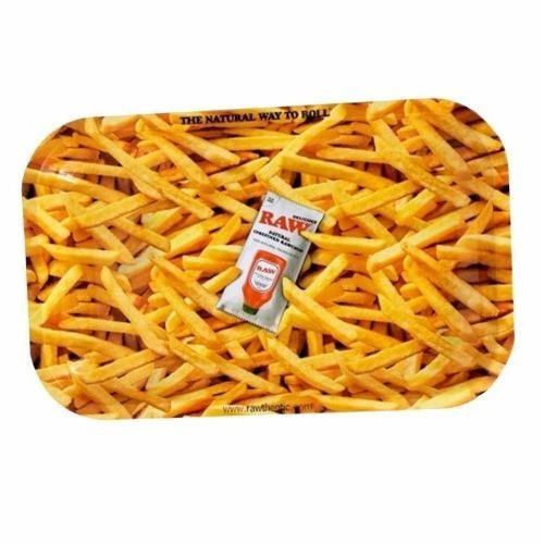 Raw Large Rolling Tray- Fries