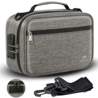 Smell Proof Travel Bag w/ Lock- Grey