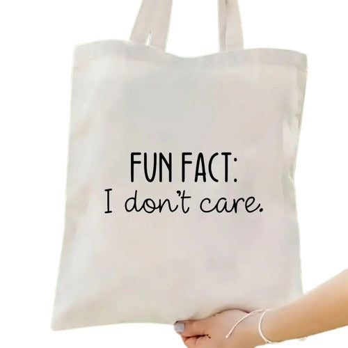 Fun Fact Tote Bag Temu