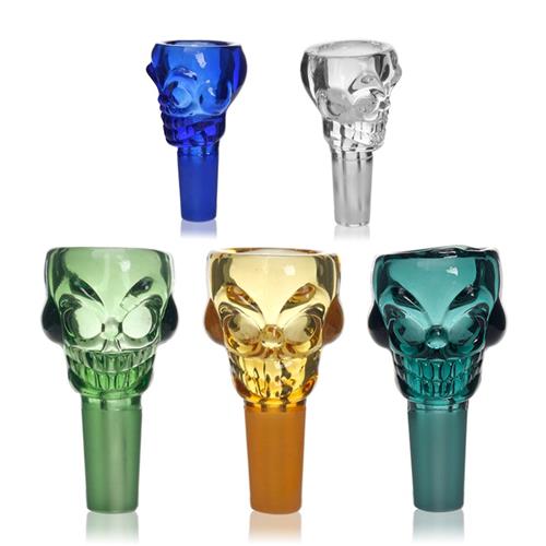 Glass Colour Skull Cone 14mm