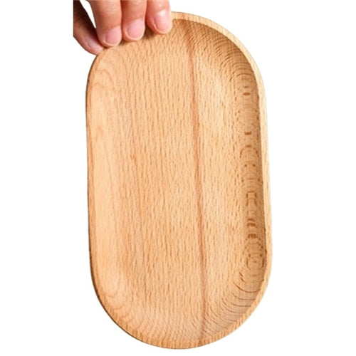 Wooden Oval Rolling Tray- Sml