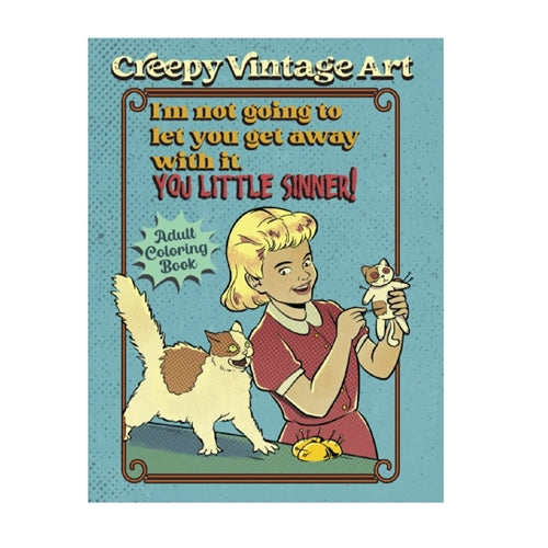 Creepy Vintage Adult Colouring Book