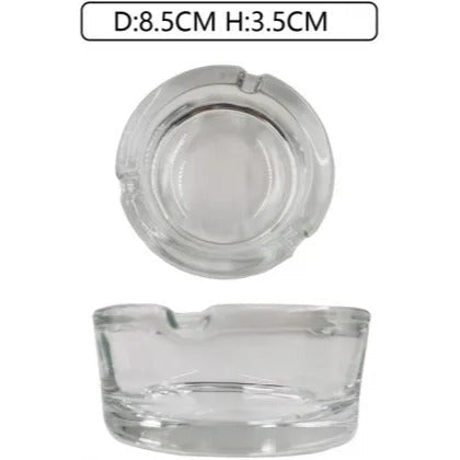 Glass Ashtray 8.5cm Trio Trading