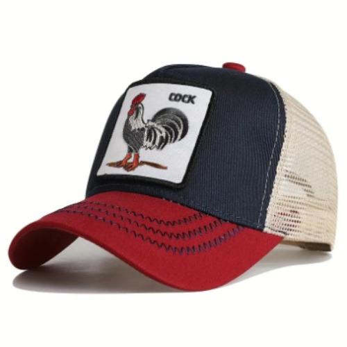 Cock Cap- Red/Blue Temu