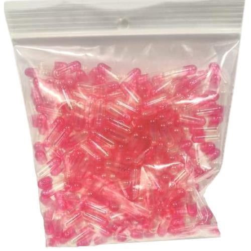 Size 2 Pink/Clear Caps 500pk High on Chapel