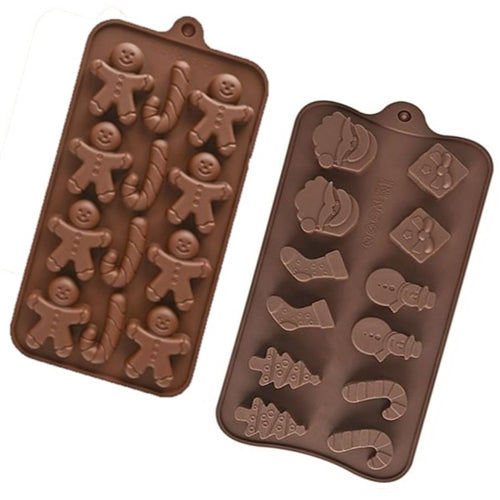 12-Hole Xmas Silicone Mould Amazon