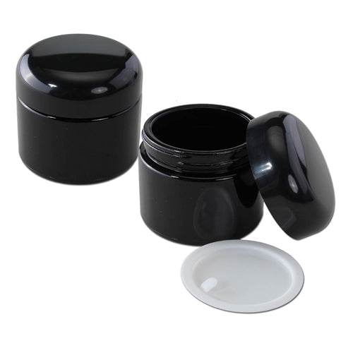 Violet Glass Jar 100ml Near Dark