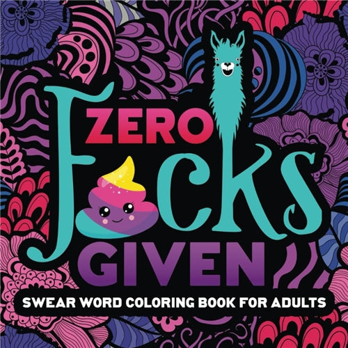 Zero F*cks Given Colouring Set Amazon