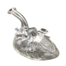 Glass Human Heart Clear- 18cm Xu Bongs