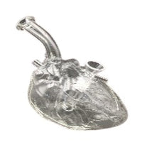 Glass Human Heart Clear- 18cm