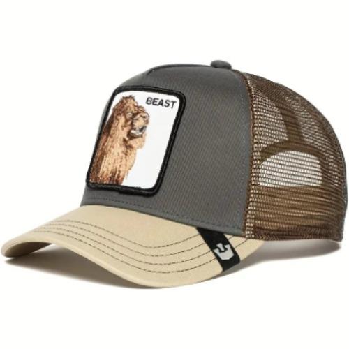 Beast Cap- Grey/Gold Temu