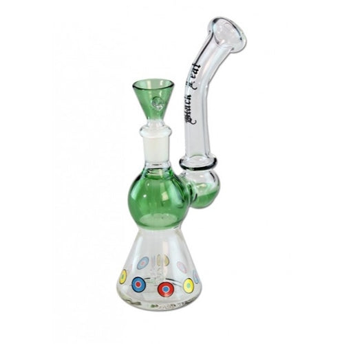 Black Leaf Circle Diffuser- Green Near Dark