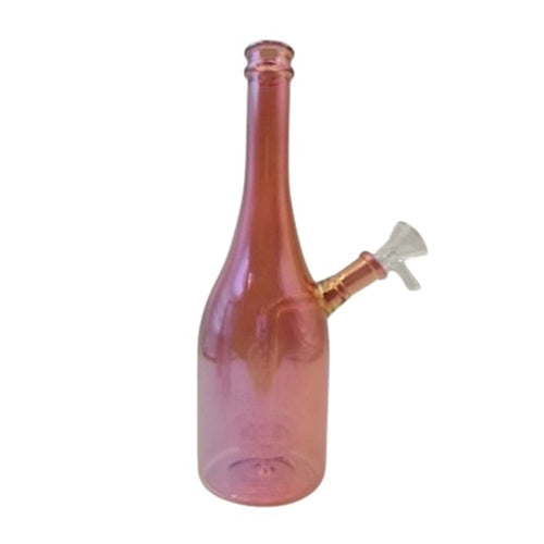 Holographic Glass Bottle- 25cm (Red)