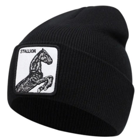 Stud Horse Cap- Black Temu
