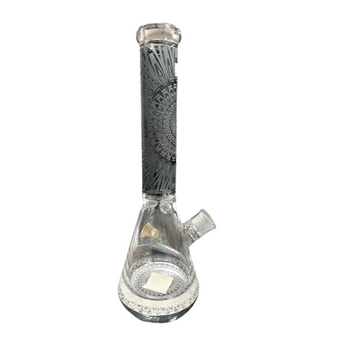 Mandala Pattern Glass Beaker Cig Corp