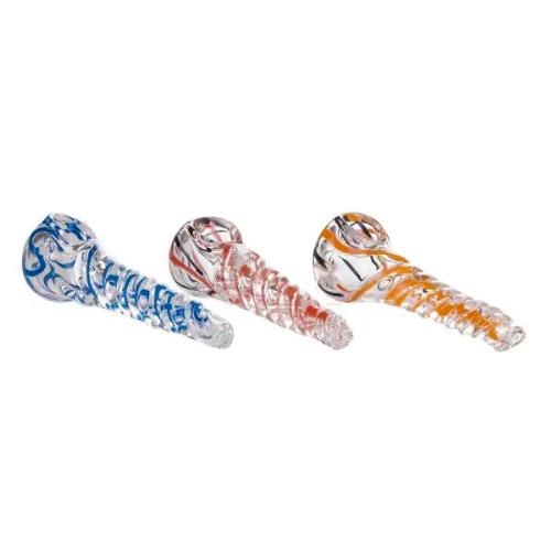 Twisted Blown Glass Pipe