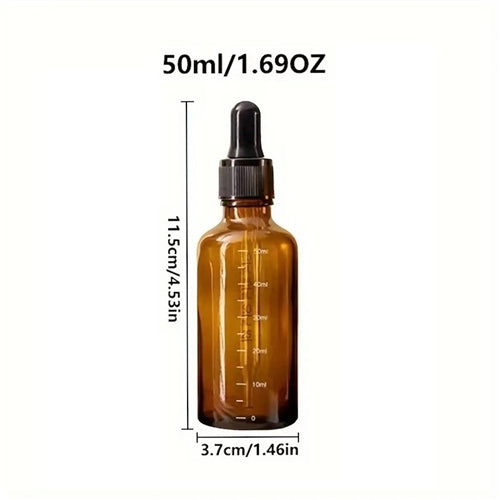 Amber Glass Measure Bottle- 50ml Temu