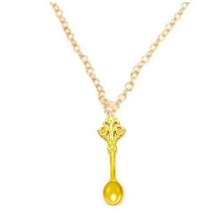 Ornate Spoon XL Necklace- Gold