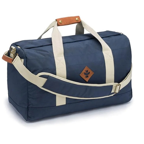 Revelry Around-Towner S/Proof Duffle- Navy High on Chapel