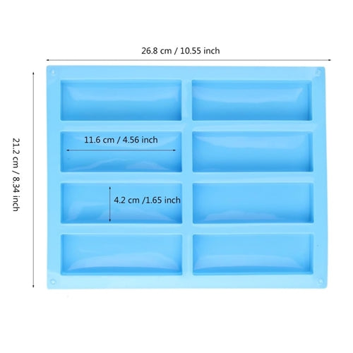 8-Hole Bar Silicone Mould