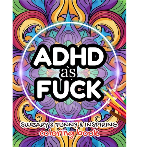 ADHD As F*ck Colouring Book Set Amazon
