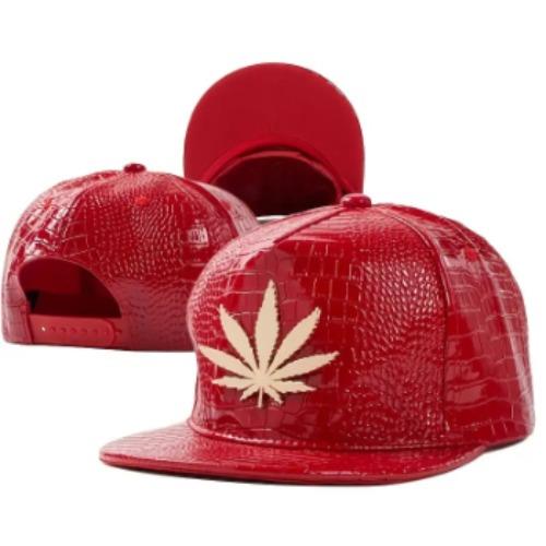 Snakeskin Leaf Cap- Red/Gold Temu