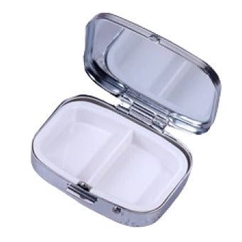 Pill Case/Splitter/Mirror- 2 Compartment