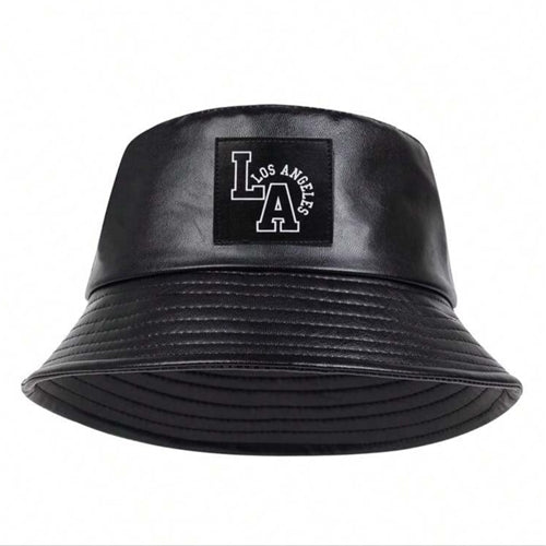 LA Leather Bucket- Black