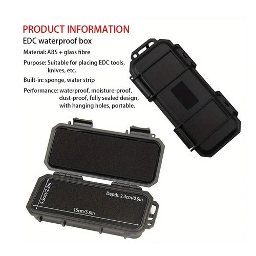 Padded Waterproof Tough Case- 17.5x7cm Temu