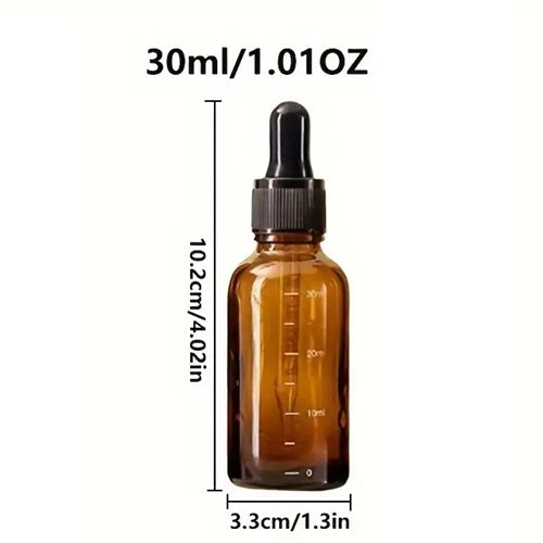 Amber Glass Measure Bottle- 30ml Temu