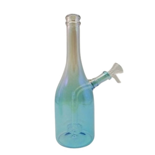 Holographic Glass Bottle- 25cm (Light Blue)