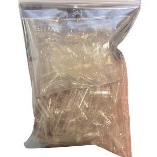 Size 2 Clear Caps 100pk Capsulcn