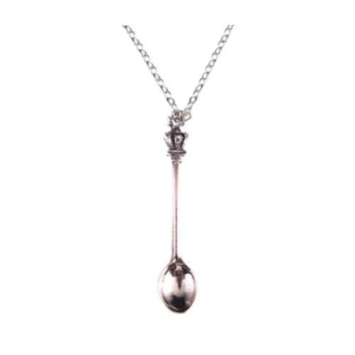 Mini Teaspoon Necklace- Silver