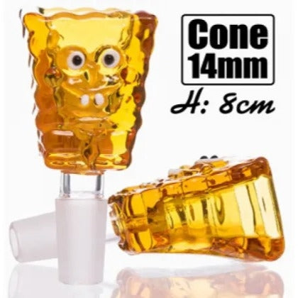 Spongebob Glass Cone- 14mm Trio Trading