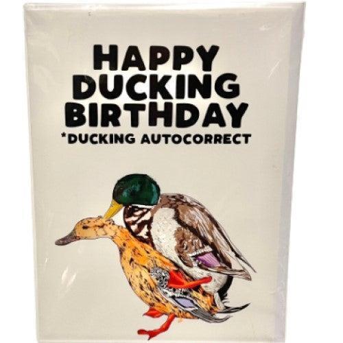 Ducking Autocorrect Card William Valentine