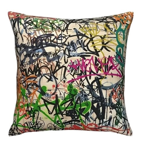 Industrial Graffiti Cushion