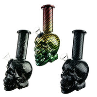Skull Glass Pocket Pipe- Blossom