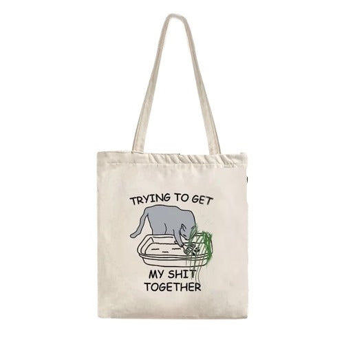 Getting My Shit Together Tote Bag Temu