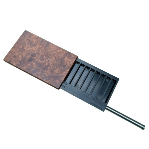 Snuff Kit + Tube- Wooden Swirl