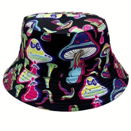 Neon Mushie Bucket Hat Temu