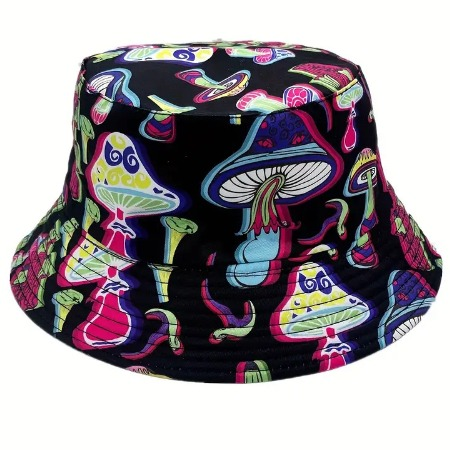 Neon Mushie Bucket Hat