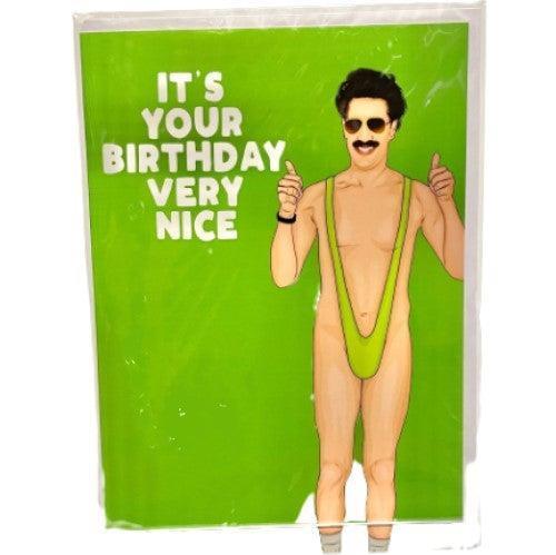 Borat Birthday Card William Valentine