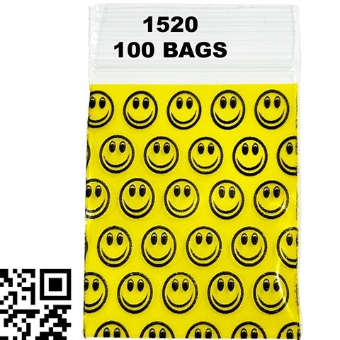Printed Bags 38x51mm (1520)- Smiley