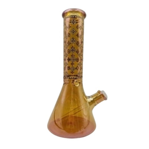 LV Pattern Glass Beaker- 35cm Xu Bongs